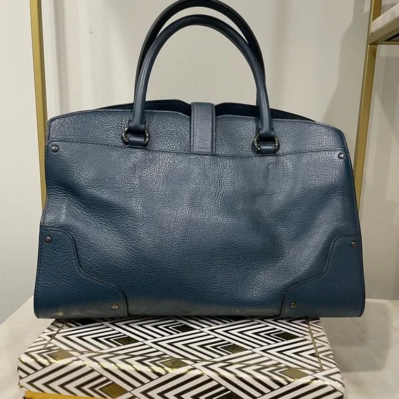 Coach Mercer 30 Satchel in Lapis Blue - Picture 6 of 7